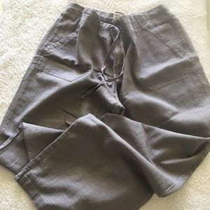 Just Living Linen Pants Cocoa Brown Size L
